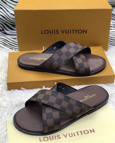 lv mens slippers|louis vuitton slippers for men.